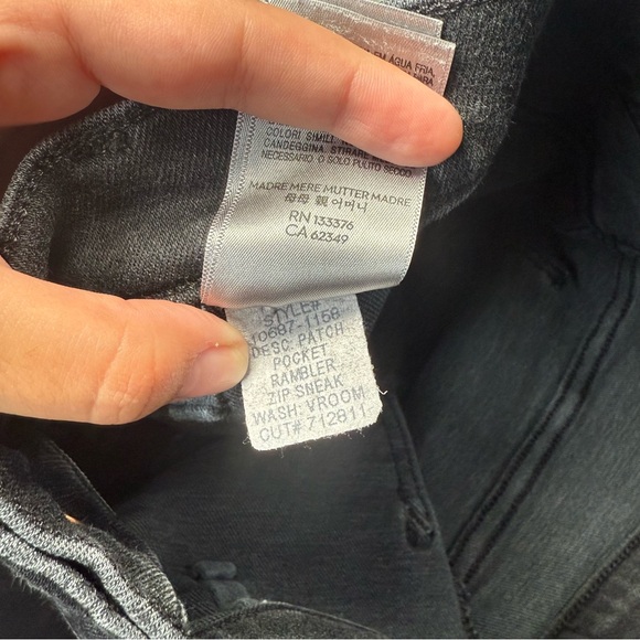 MOTHER The Patch Pocket Rambler Zip Sneak Jeans Size 26 - Picture 9 of 14